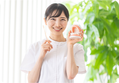 歯科衛生士による専任サポートのイメージ画像
